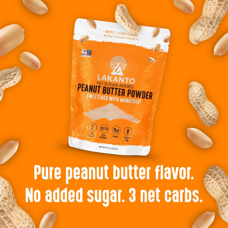 Lakanto Powdered Peanut Butter - Sweetened with Monkfruit - High-quality Peanut Butter by Lakanto at 