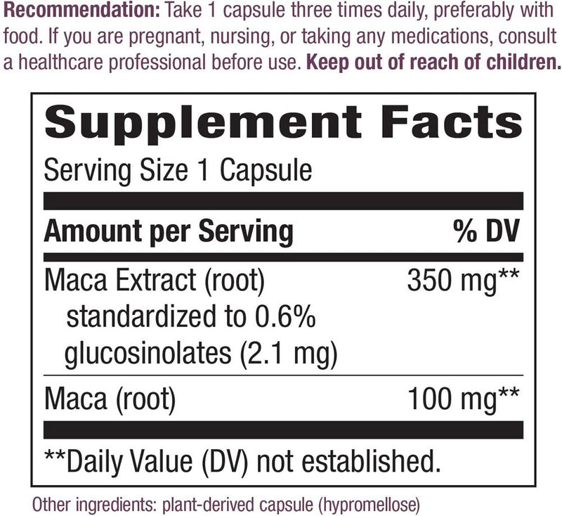 Nature's Way Maca 60 vegan capsules - High-quality Herbs by Nature's Way at 
