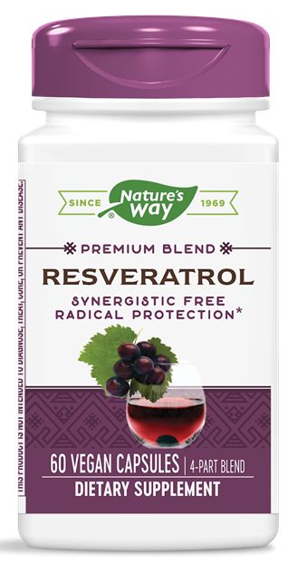 Nature's Way Resveratrol 60 vegan capsules - High-quality Antioxidants by Nature's Way at 