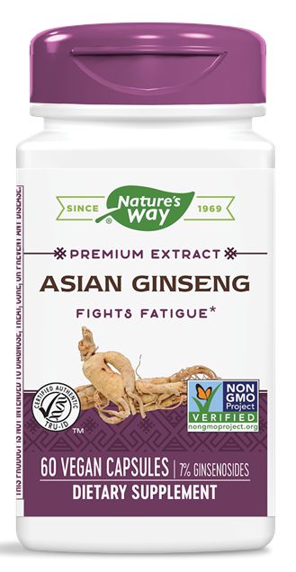 Nature's Way Asian Ginseng 60 vegan capsules - High-quality Herbs by Nature's Way at 