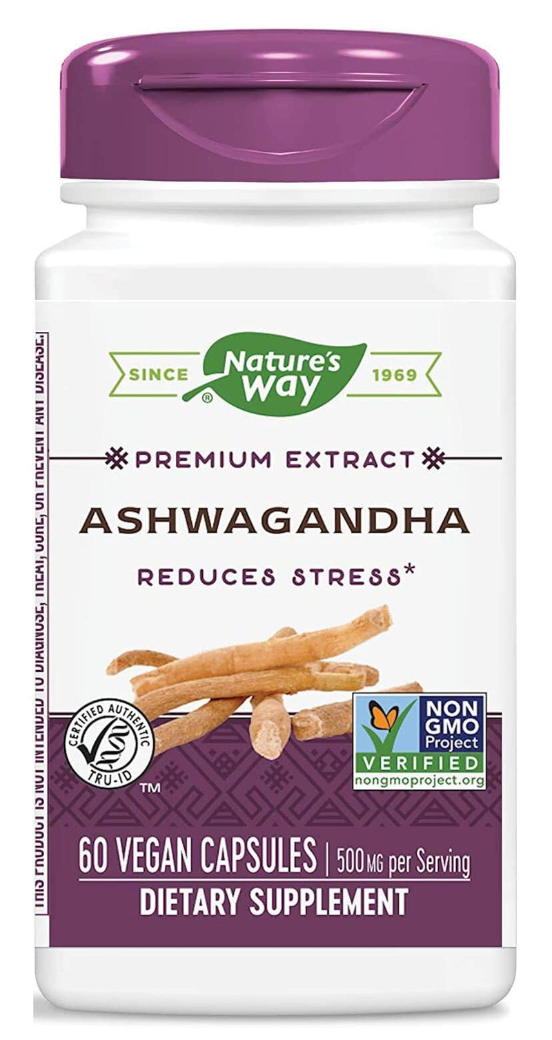 Nature's Way Ashwagandha Extract, Standardized 60 vegan capsules - High-quality Herbs by Nature's Way at 