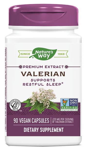 Nature's Way Valerian Extract, Standardized 90 vegan capsules - High-quality Herbs by Nature's Way at 