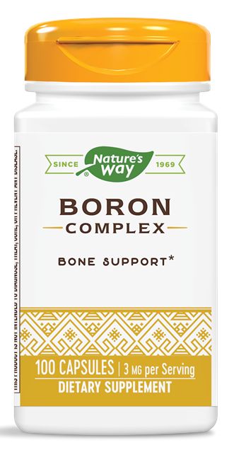 Nature's Way Boron Complex 100 capsules - High-quality Gluten Free by Nature's Way at 