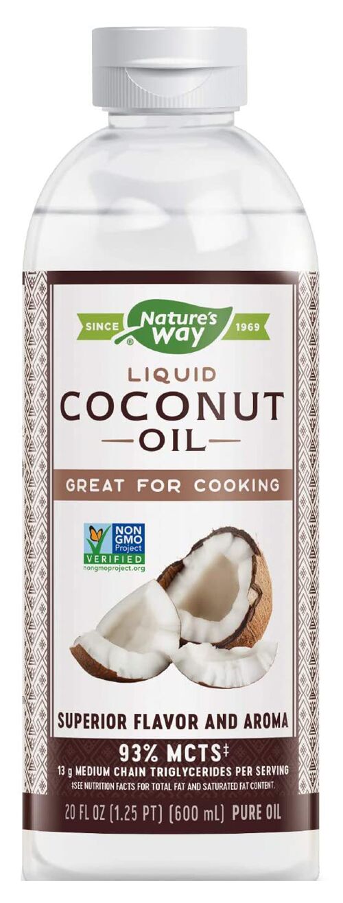 Nature's Way Liquid Coconut Oil (CLEARANCE: Best by February 29, 2024)