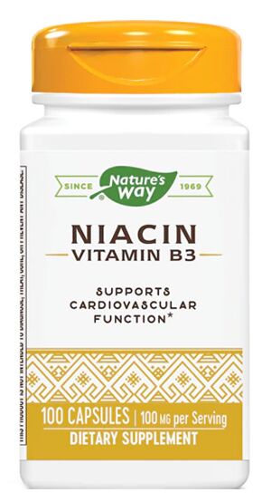 Nature's Way Niacin 100 capsules - High-quality Vitamins by Nature's Way at 