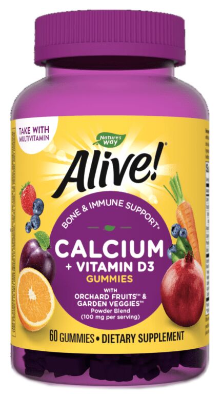 Nature's Way Alive! Calcium + Vitamin D3 Gummies 60 gummies - High-quality Bariatric Approved by Nature's Way at 