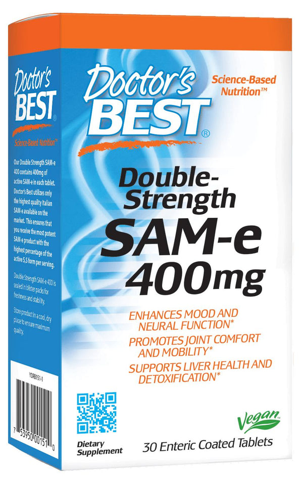 Doctor's Best SAM-e 400 30 enteric coated tablets - High-quality Detoxification/Cleansing by Doctor's Best at 
