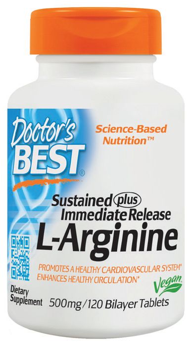 Doctor's Best L-Arginine 120 bilayer tablets - High-quality Amino Acids by Doctor's Best at 
