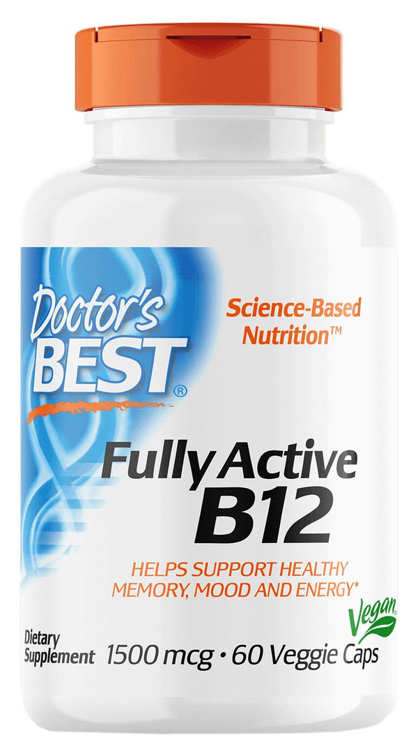 Doctor's Best Fully Active B12 60 veggie caps - High-quality Vitamins by Doctor's Best at 