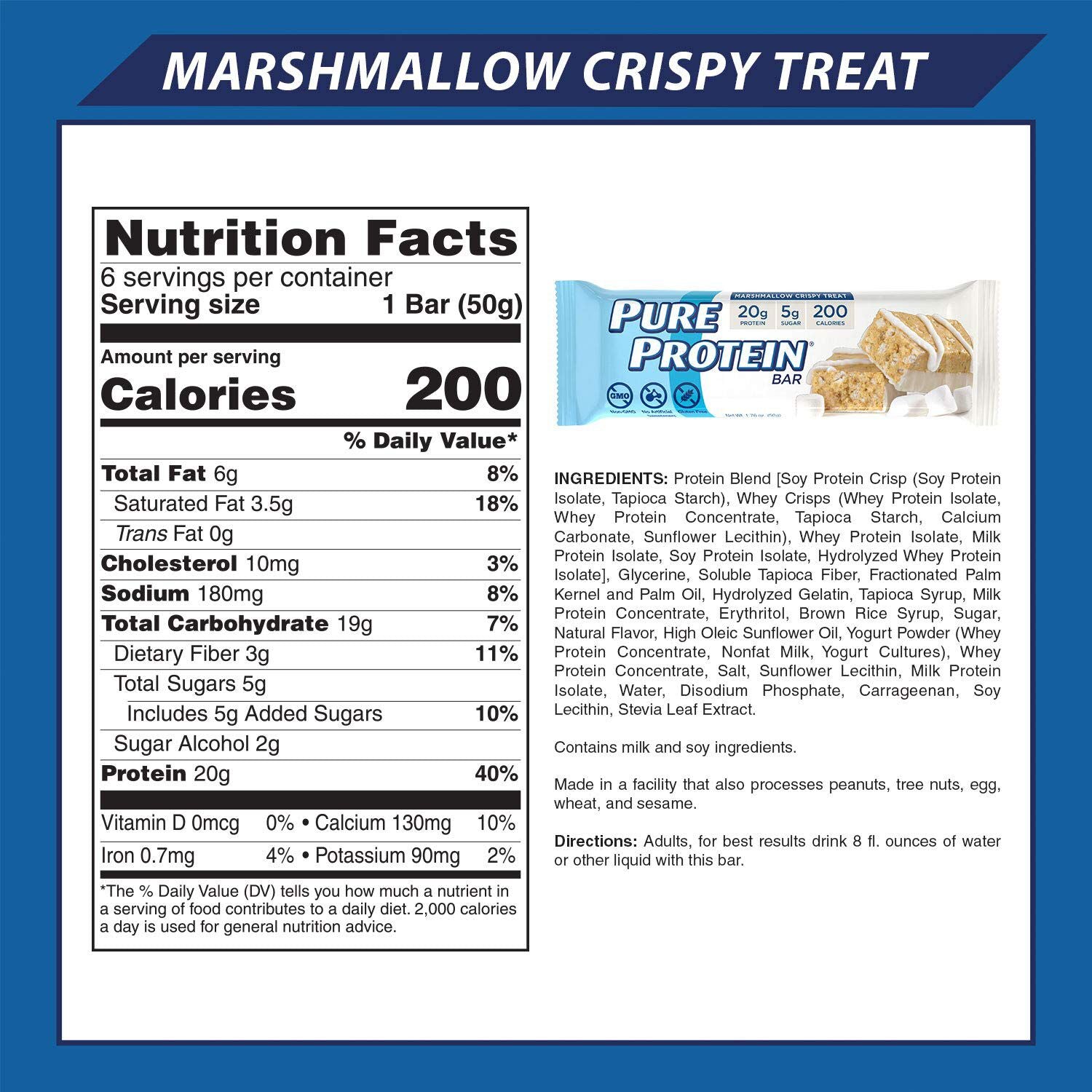 #Flavor_Marshmallow Crispy Treat #Size_6 bars