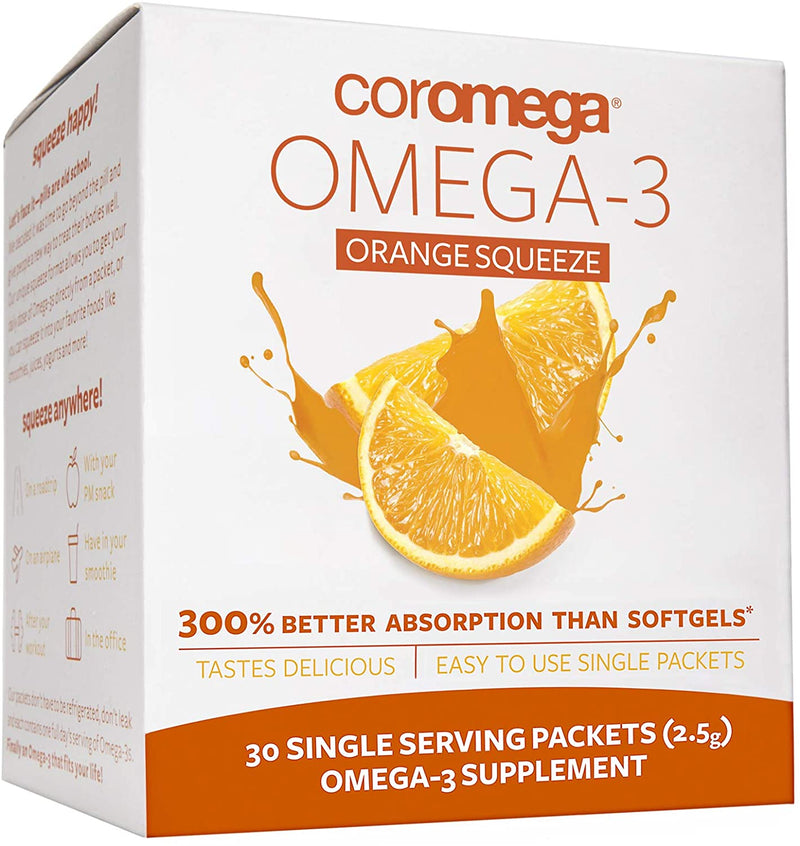 Omega-3 Fish Oil Supplement by Coromega - Orange - High-quality Omega-3 by Coromega at 