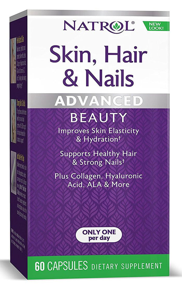 Natrol Skin, Hair and Nails 60 capsules - High-quality Vitamins by Natrol at 