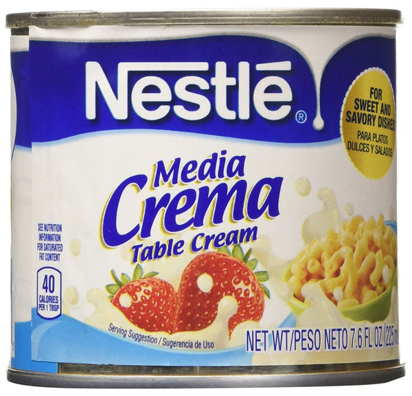 Nestle Media Crema Table Cream 7.6 fl oz. - High-quality Baking Products by Nestle at 