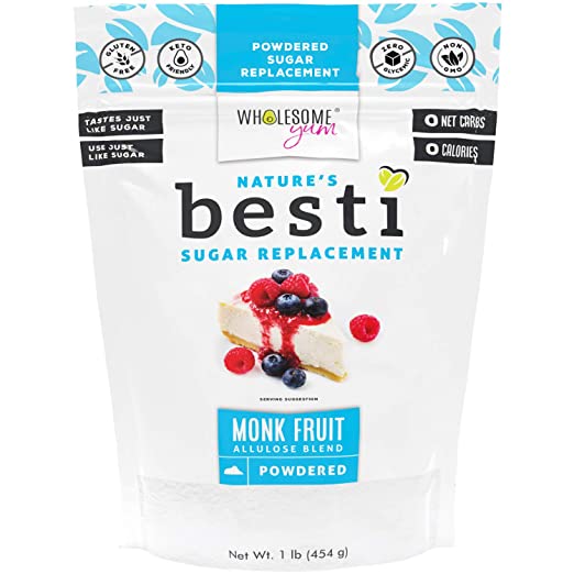 Wholesome Yum Besti Powdered Monk Fruit Allulose Blend - High-quality Sweetener by Wholesome Yum at 