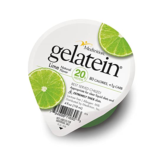 Gelatein® 20g Collagen & Whey Protein Gelatin Cups by Medtrition