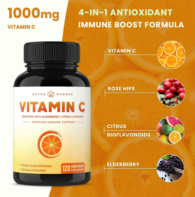 Vitamin C Capsules by NutraChamps - High-quality Vitamin C by NutraChamps at 