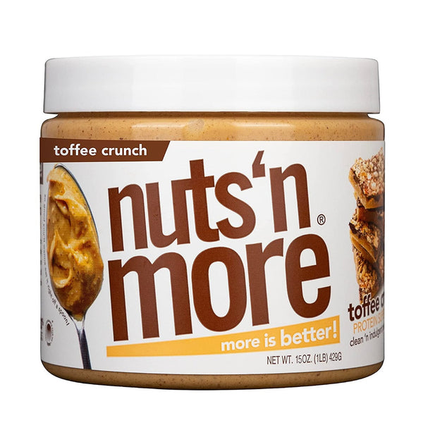 Nuts 'N More High Protein Peanut Butter Spread - Toffee Peanut Butter Crunch - High-quality Nut Butter by Nuts 'N More at 