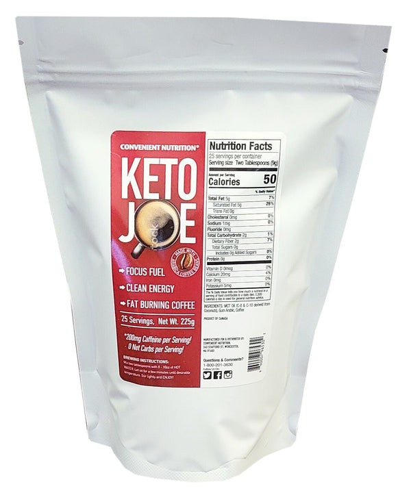 Convenient Nutrition Keto Joe Fat Burning Coffee 225g - High-quality Tea/Coffee by Convenient Nutrition at 