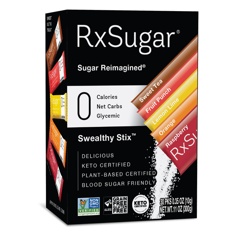 RxSugar Swealthy Stix - The Sweet Keto Treat - High-quality Sugar Substitute by RxSugar at 