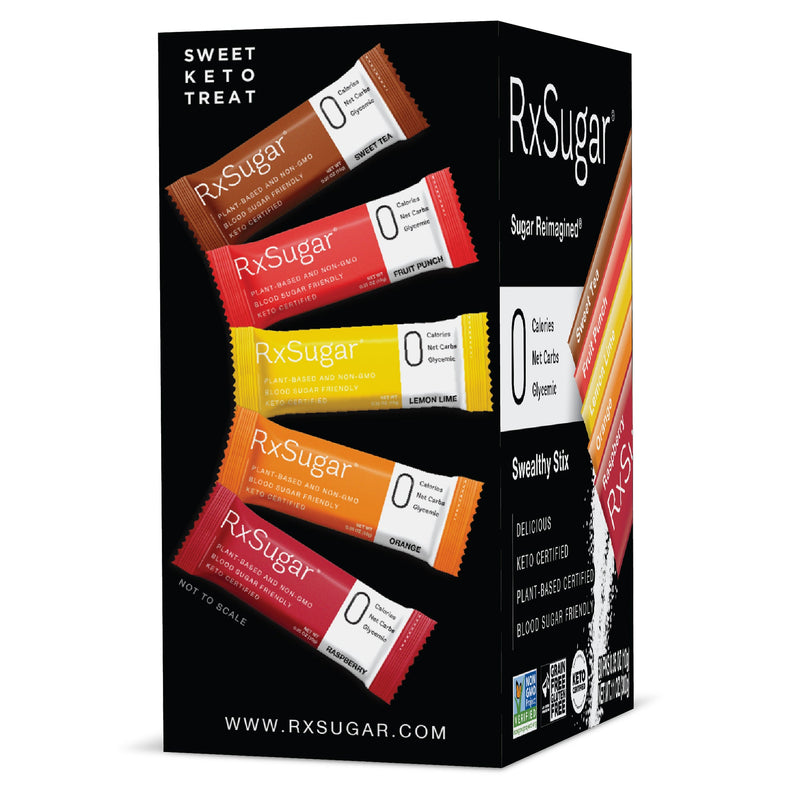 RxSugar Swealthy Stix - The Sweet Keto Treat - High-quality Sugar Substitute by RxSugar at 