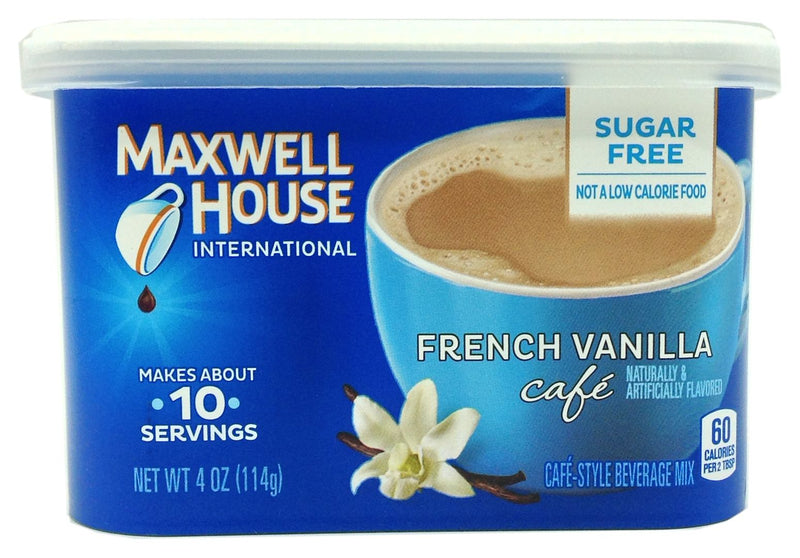 Maxwell House Sugar Free International Cafe Beverage Mix