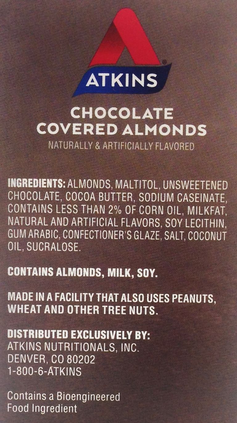 Atkins Nutritionals Endulge Chocolate Covered Almonds 5 packs - High-quality Low Carbohydrate/Keto by Atkins Nutritionals at 