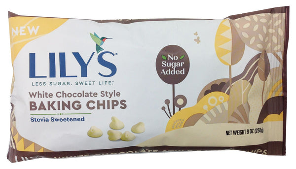Lily's Sweets White Chocolate Style Baking Chips, No Sugar Added 9 oz. - High-quality Baking Products by Lily's Sweets at 