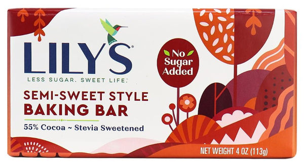 Lily's Sweets Semi Sweet Style Baking Bar, No Sugar Added 1 bar - High-quality Baking Products by Lily's Sweets at 
