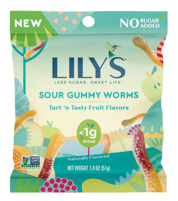 Lily's Sweets No Sugar Added Gummy Worms 1.8 oz - High-quality Gluten Free by Lily's Sweets at 