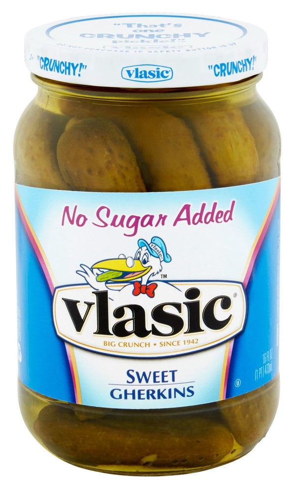 Vlasic No Sugar Added Sweet Gherkins 16 oz - High-quality Kosher by Vlasic at 