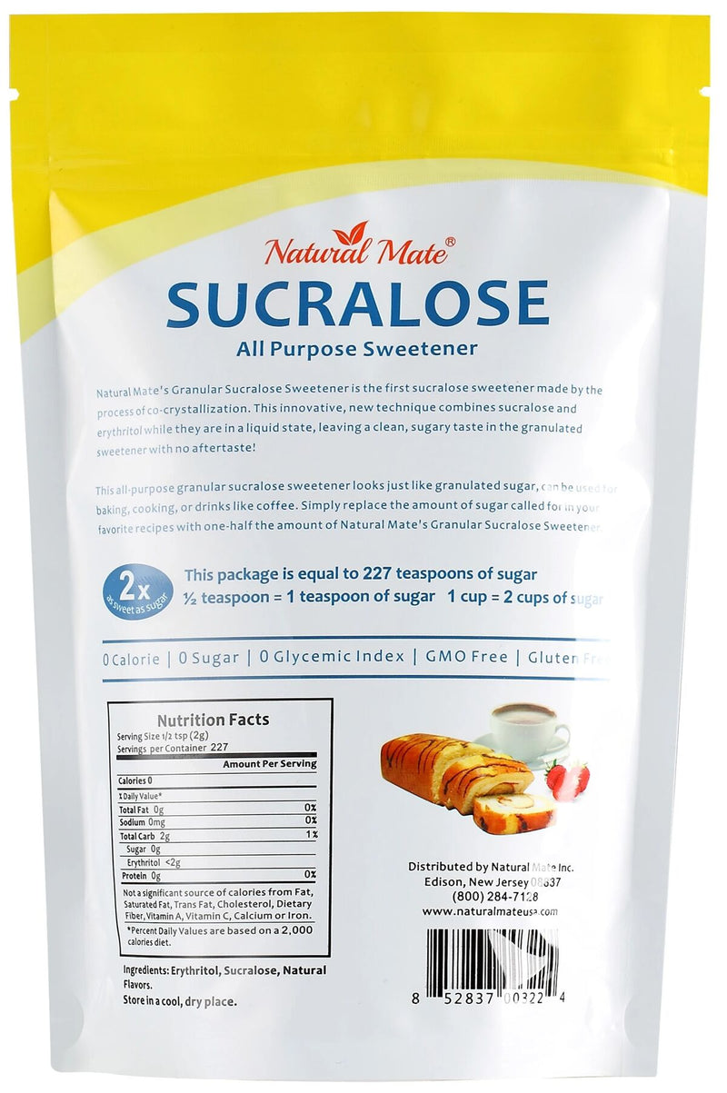 Natural Mate Sucralose with Erythritol, All Purpose Natural Sweetener 1 lb. - High-quality Sweeteners by Natural Mate at 
