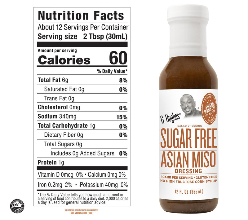 G Hughes' Sugar-Free Salad Dressings - Asian Miso