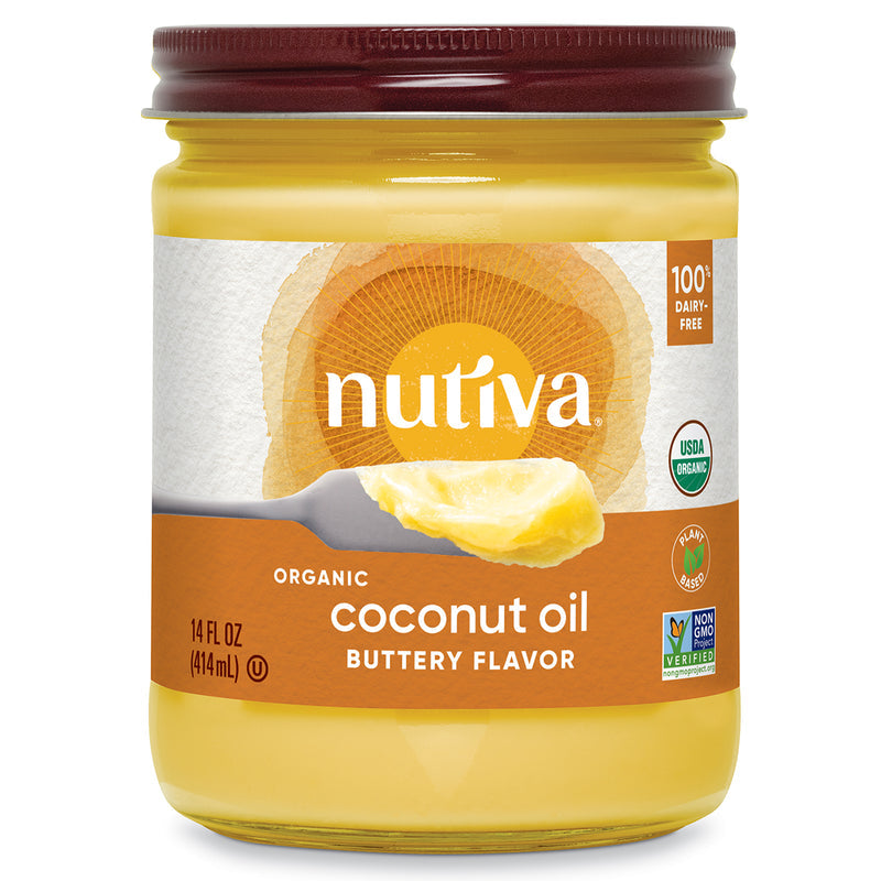 Nutiva Coconut Oil, Organic, Buttery Flavor 14 fl oz. - High-quality Oils/EFAs by Nutiva at 