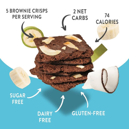 Bantastic Brownie Thin Crisps Snack by Natural Heaven - Coconut - High-quality Keto Snacks by Natural Heaven at 