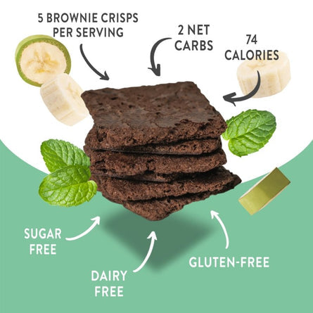 Bantastic Brownie Thin Crisps Snack by Natural Heaven - Mint Chocolate - High-quality Keto Snacks by Natural Heaven at 
