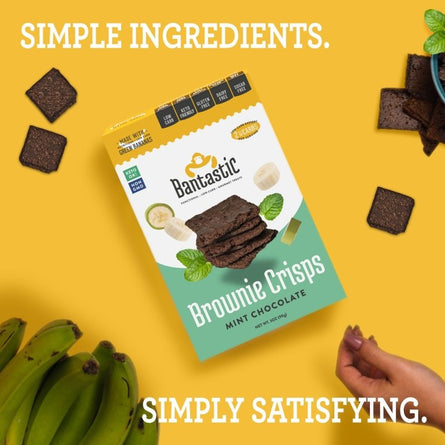 Bantastic Brownie Thin Crisps Snack by Natural Heaven - Mint Chocolate - High-quality Keto Snacks by Natural Heaven at 