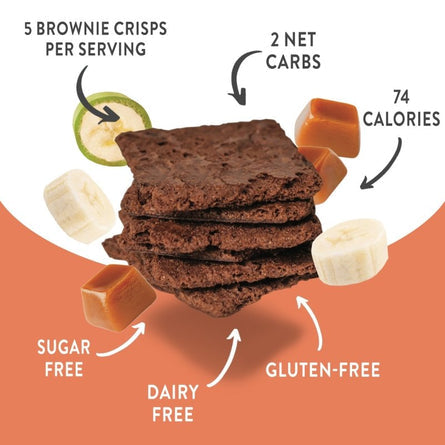 Bantastic Brownie Thin Crisps Snack by Natural Heaven - Salted Caramel - High-quality Keto Snacks by Natural Heaven at 