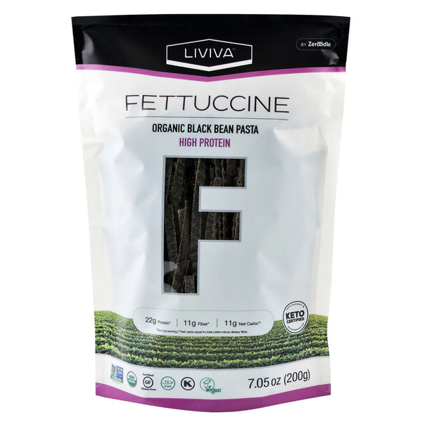 Liviva Organic Black Bean Protein Pasta - Fettuccine - High-quality Pasta by Liviva at 