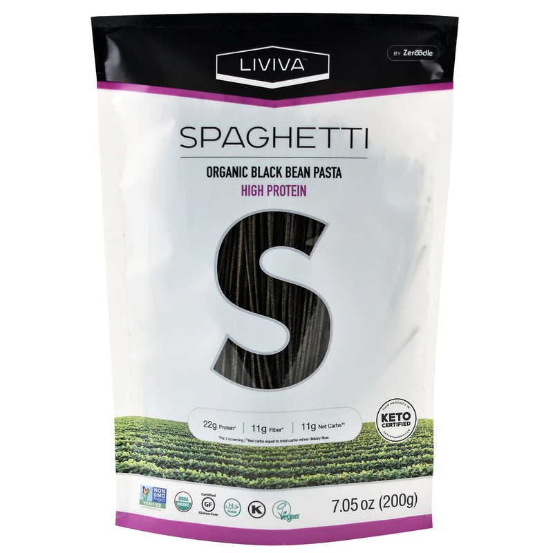 Liviva Organic Black Bean Protein Pasta - Spaghetti - High-quality Pasta by Liviva at 