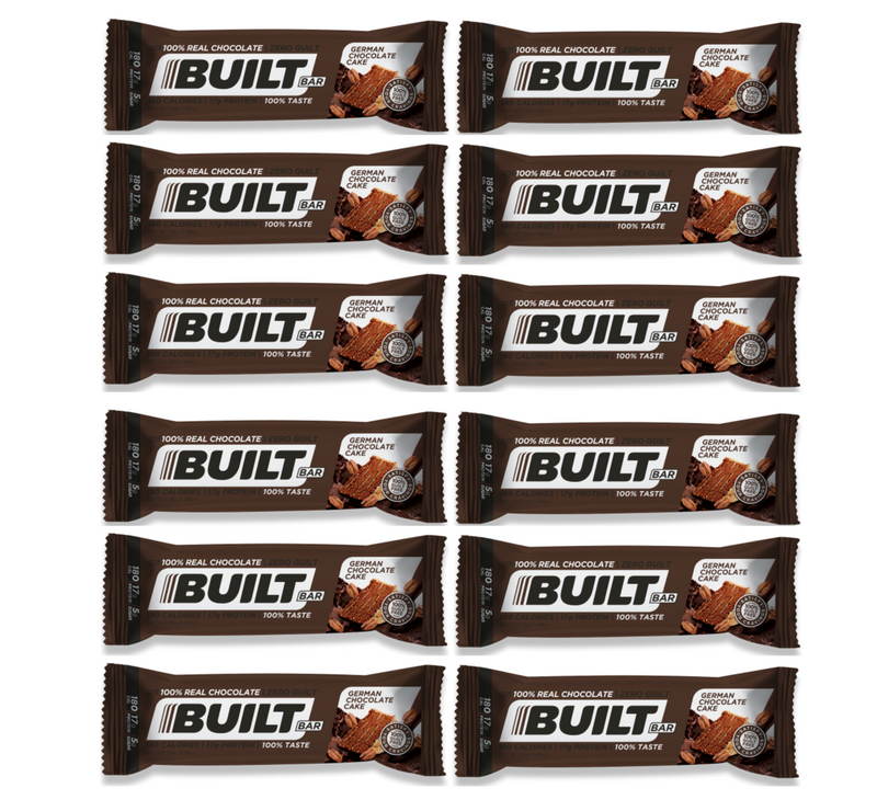 Built High Protein Bar - German Chocolate Cake - High-quality Protein Bars by Built Bar at 