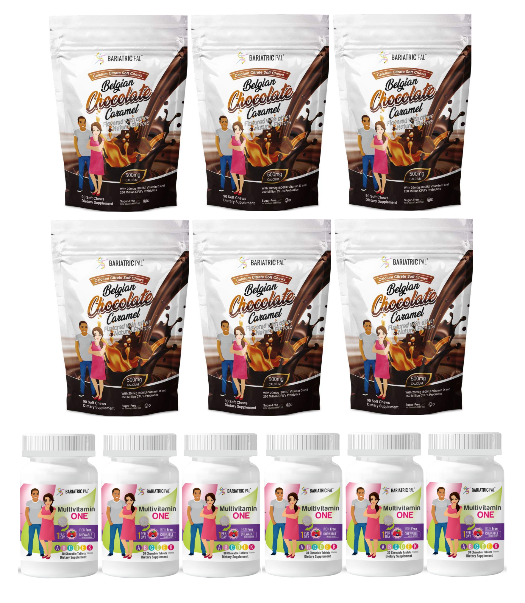 Gastric Sleeve Complete Bariatric Vitamin Pack by BariatricPal - Chewables - High-quality Vitamin Pack by BariatricPal at BariatricPal Store