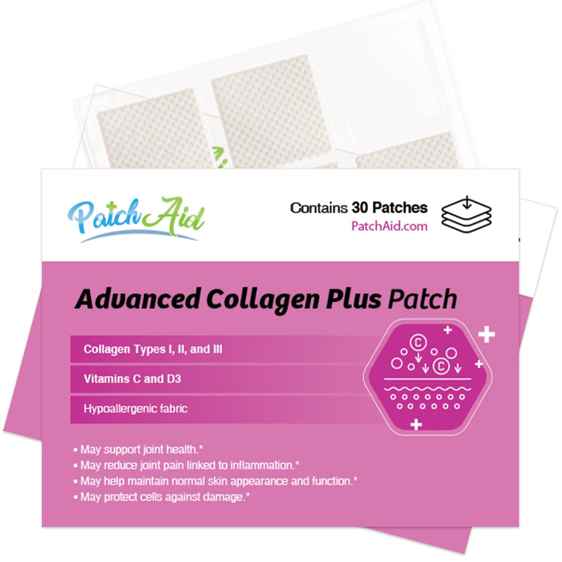 Collagen Plus Topical Patch by PatchAid (30-Day Supply) Clear