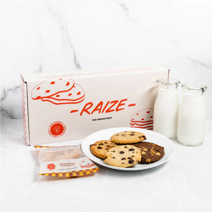 The Cookie Variety Pack By Raize (12 Cookies) - No Added Sugar, Low-Carb & Gluten-Free! - High-quality Cakes & Cookies by Raize at 