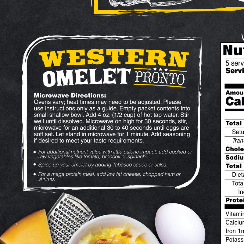 Inspire Herb & Cheese Western Omelet - 15g Protein by Bariatric Eating