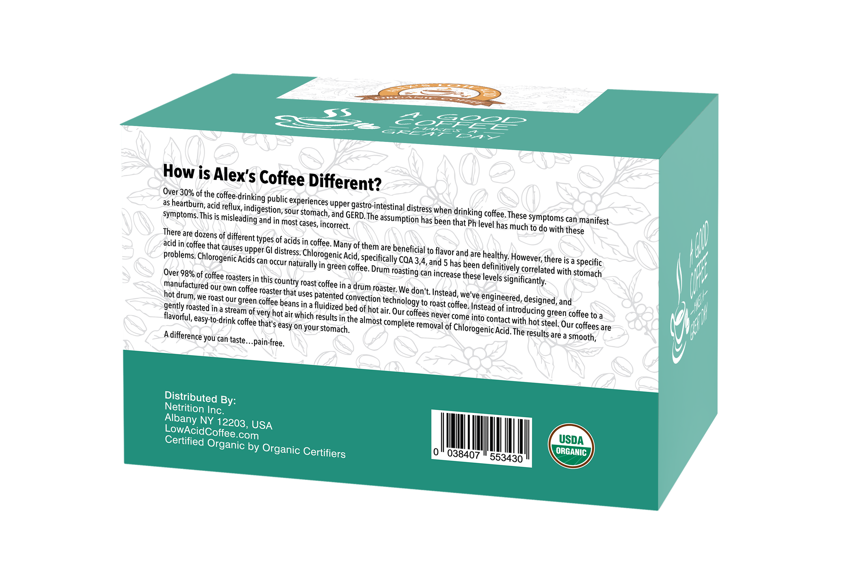 Alex s Low Acid Organic Coffee K Cups Decaf by Alex s Low Acid Coffee Affordable Coffee at 16.99 on BariatricPal Store