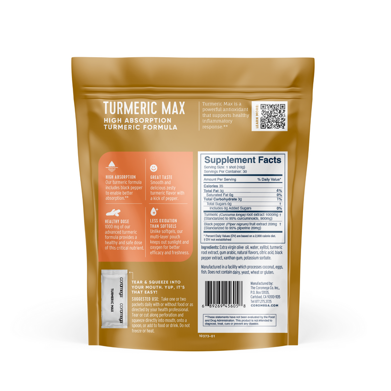 Turmeric Max by Coromega - High-quality Turmeric Extract by Coromega at 