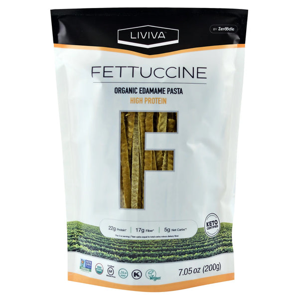 Liviva Organic Edamame Protein Pasta - Fettuccine - High-quality Pasta by Liviva at 