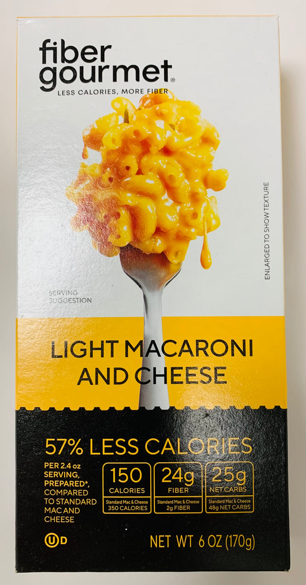 Fiber Gourmet Light Macaroni and Cheese 6 oz - High-quality Pasta by Fiber Gourmet at 