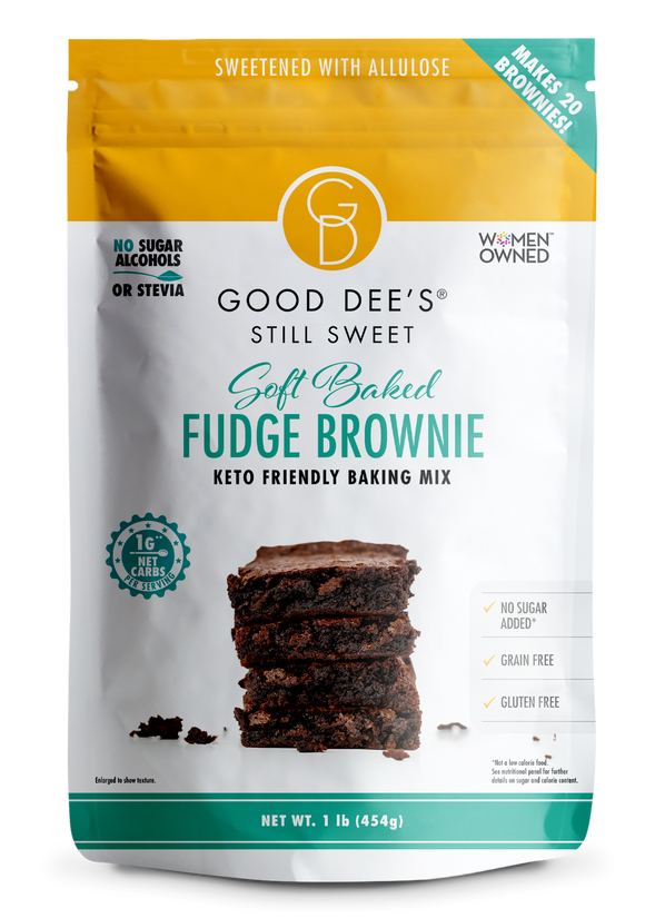 Good Dee's Keto Friendly Soft Baked Fudge Brownie Baking Mix, 1 lb