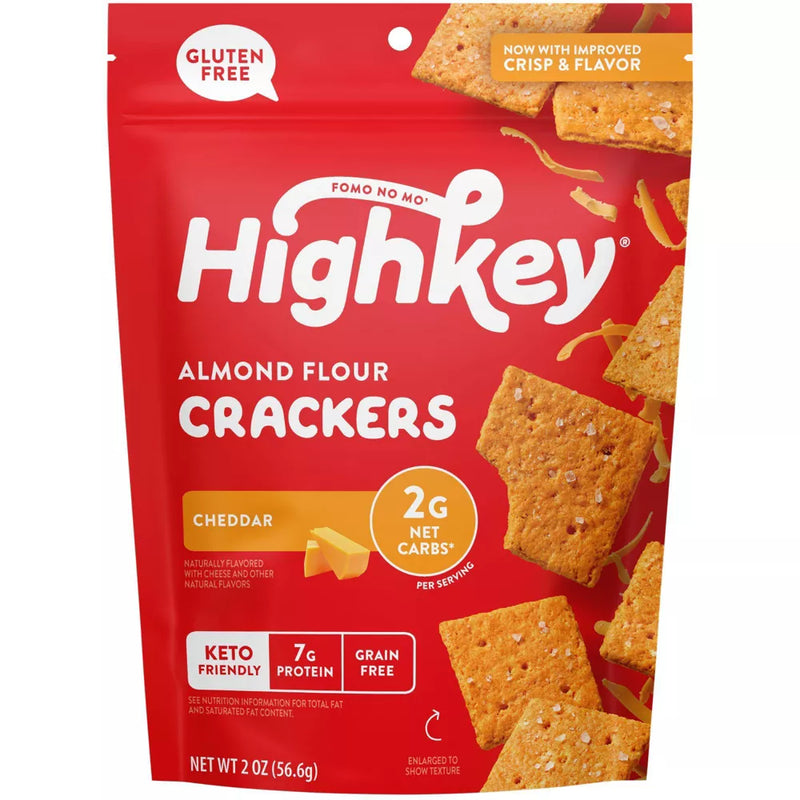 HighKey Snacks Almond Flour Crackers 2 oz
